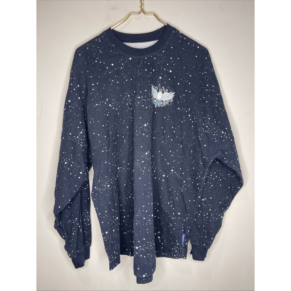 Harry Potter Magical Hogwarts Starry Night Long Sleeve Shirt Spirit Jersey XL